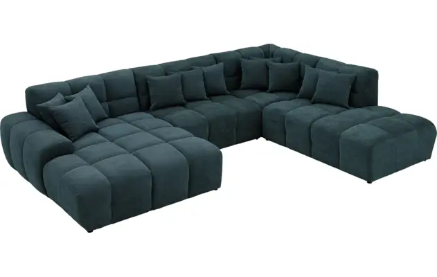 Goossens excellent u bank kubus groen stof - 8252893-goossens-excellent-kubus-bank-stof-groen-04