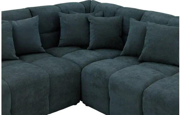 Goossens excellent u bank kubus groen stof - 8252893-goossens-excellent-kubus-bank-stof-groen-07