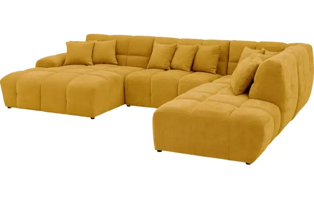 Goossens excellent u bank kubus geel stof - 8252896-goossens-excellent-kubus-bank-stof-geel-04