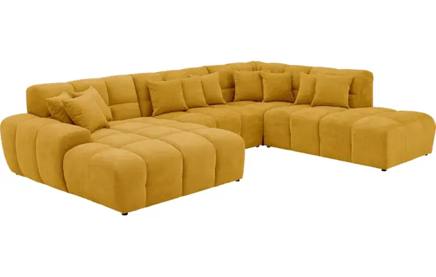 Goossens excellent u bank kubus geel stof - 8252896-goossens-excellent-kubus-bank-stof-geel-06