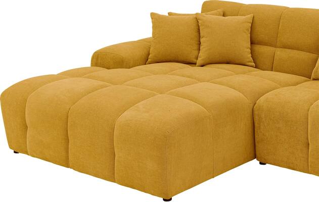 Goossens excellent u bank kubus geel stof - 8252896-goossens-excellent-kubus-bank-stof-geel-08
