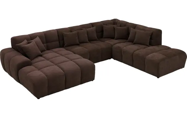 Goossens excellent u bank kubus bruin stof - 8252899-goossens-excellent-kubus-bank-stof-bruin-04