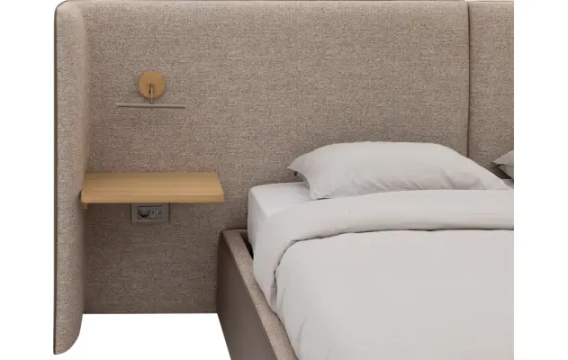 Goossens gestoffeerd bedframe burano storage bruin kunstleer - 8252935-goossens-burano-storage-bedframe-kunstleer-06