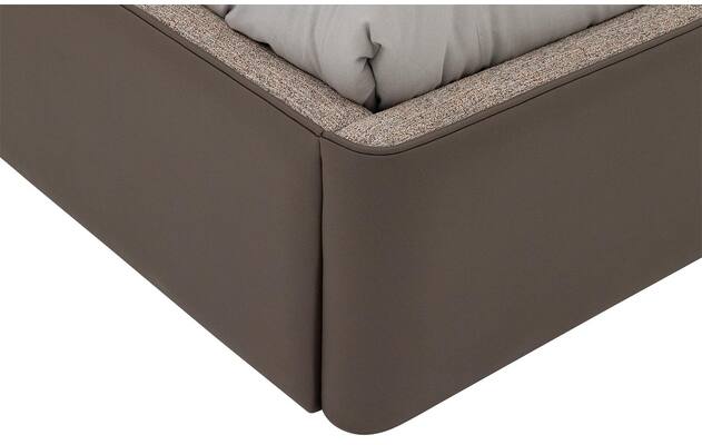 Goossens gestoffeerd bedframe burano storage bruin kunstleer - 8252935-goossens-burano-storage-bedframe-kunstleer-09