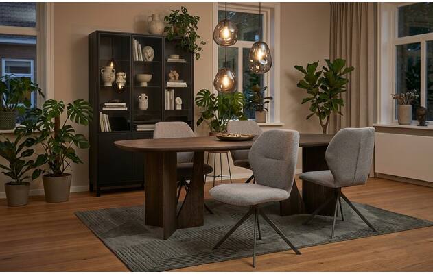 Goossens eettafel slim bruin eiken - 8252936-goossens-slim-eettafel-eiken-bruin-04