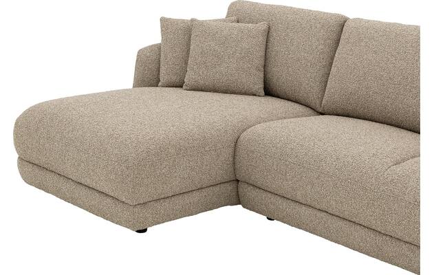 Goossens loungebank premiere beige stof - 8252949-gespiegeld-06