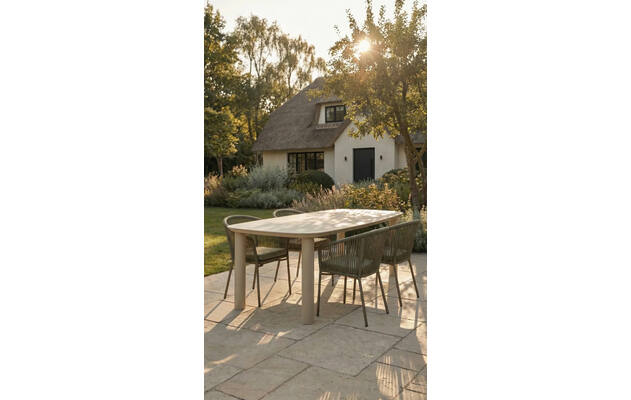 Goossens tuintafel vernazza bruin keramiek - 8252953-goossens-vernazza-tuintafels-keramiek-90