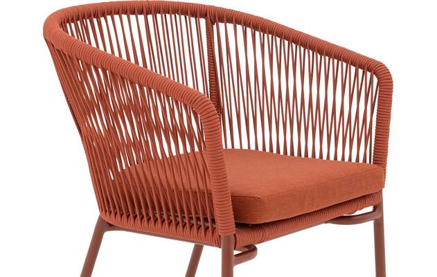 Goossens tuinstoel ravello oranje buitenstof - 8252990-goossens-ravello-tuinstoelen-buitenstof-06