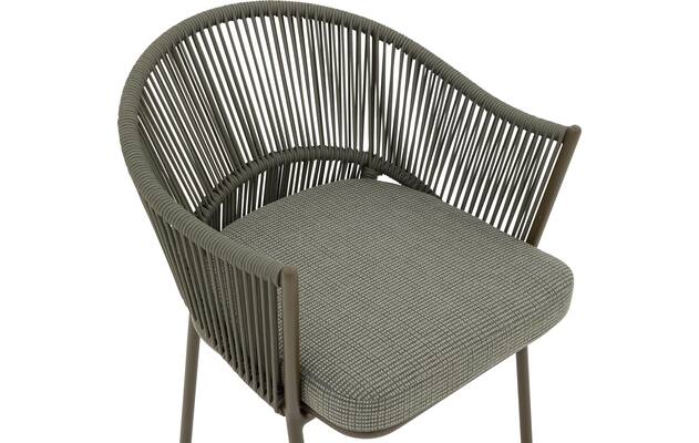 Goossens tuinstoel levanzo groen buitenstof - 8252991-goossens-levanzo-tuinstoelen-buitenstof-06