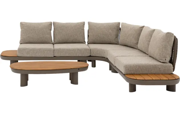 Goossens loungeset monaco bruin buitenstof - 8252997-goossens-monaco-loungesets-buitenstof-10