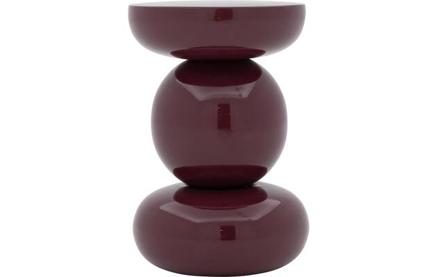 Goossens bijzettafel maroon bruin metaal - 8253050-goossens-maroon-kleinmeubel-metaal-11