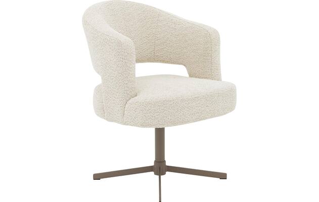 Goossens excellent eetkamerstoel roma wit stof - 8253053-goossens-excellent-roma-eetkamerstoel-stof-wit-05
