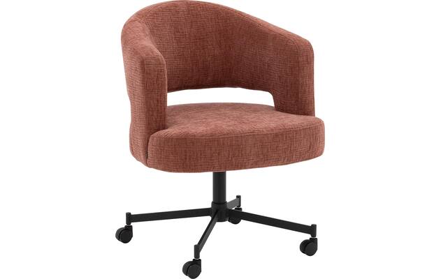 Goossens excellent eetkamerstoel roma rood stof - 8253055-goossens-excellent-roma-eetkamerstoel-stof-rood-01