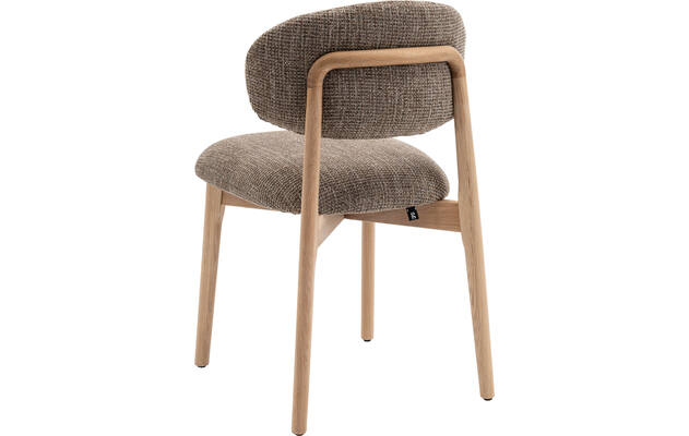Goossens eetkamerstoel bessy bruin stof - 8253058-goossens-bessy-eetkamerstoel-stof-bruin-02
