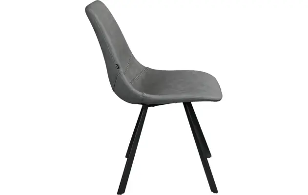 Goossens eetkamerstoel point grijs kunstleer - 8253062-goossens-point-eetkamerstoel-kunstleer-grijs-04