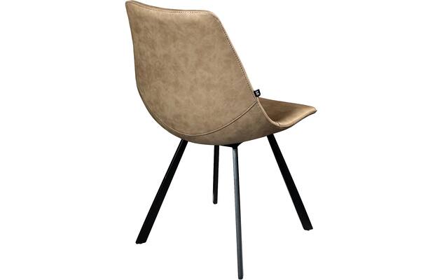 Goossens eetkamerstoel point bruin kunstleer - 8253063-goossens-point-eetkamerstoel-kunstleer-bruin-03