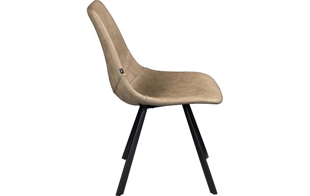Goossens eetkamerstoel point bruin kunstleer - 8253063-goossens-point-eetkamerstoel-kunstleer-bruin-04