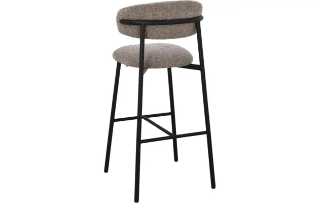 Goossens basic barstoel siem bruin stof - 8260006-goossens-basic-siem-barstoel-stof-02