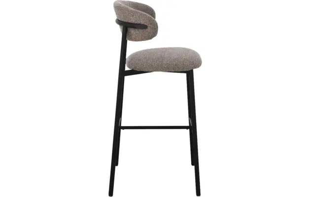 Goossens basic barstoel siem bruin stof - 8260006-goossens-basic-siem-barstoel-stof-05