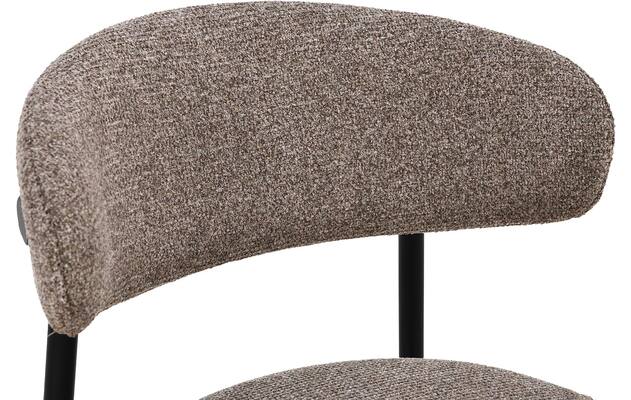 Goossens basic barstoel siem bruin stof - 8260006-goossens-basic-siem-barstoel-stof-06