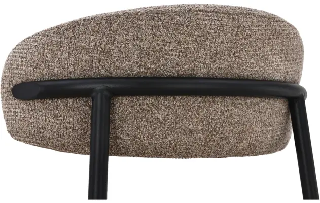 Goossens basic barstoel siem bruin stof - 8260006-goossens-basic-siem-barstoel-stof-07