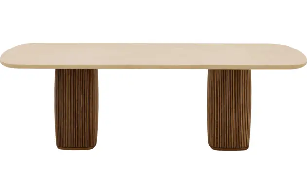 Goossens eettafel nova beige mortex - 8260026-goossens-nova-eettafel-mortex-beige-11