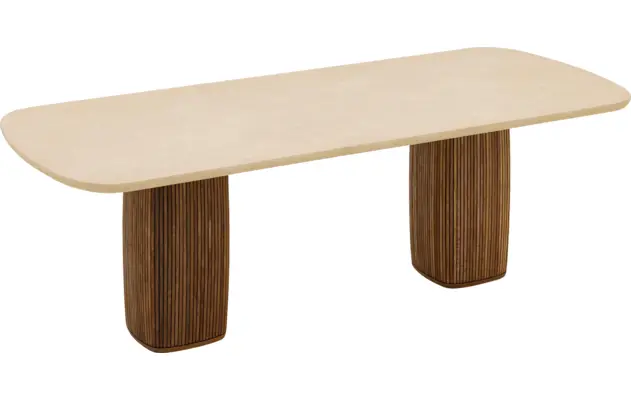 Goossens eettafel nova beige mortex - 8260026-goossens-nova-eettafel-mortex-beige-12