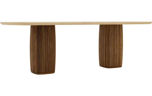 Goossens eettafel nova beige mortex - 8260026-goossens-nova-eettafel-mortex-beige-13