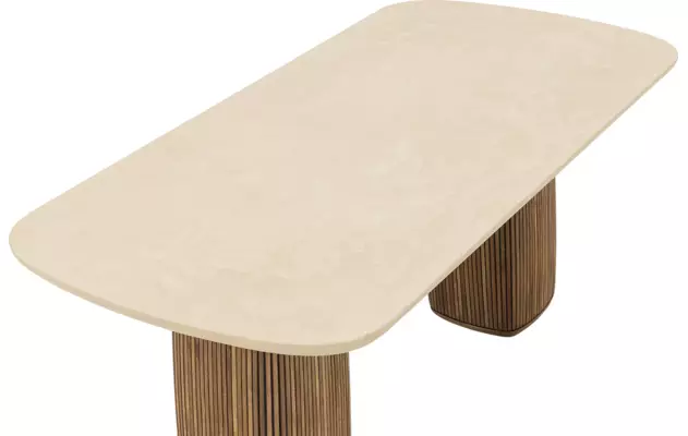 Goossens eettafel nova beige mortex - 8260028-goossens-nova-eettafel-mortex-beige-07