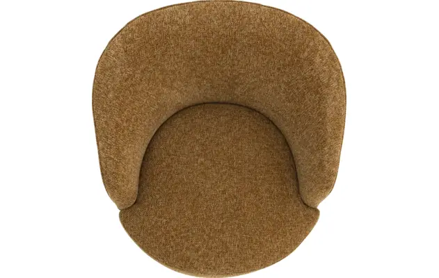 Goossens draaifauteuil milk bruin stof - 8260030-goossens-milk-fauteuil-stof-09