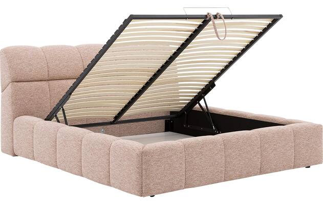 Goossens bedframe napoli storage roze stof - 8260074-goossens-napoli-storage-bedframe-stof-09