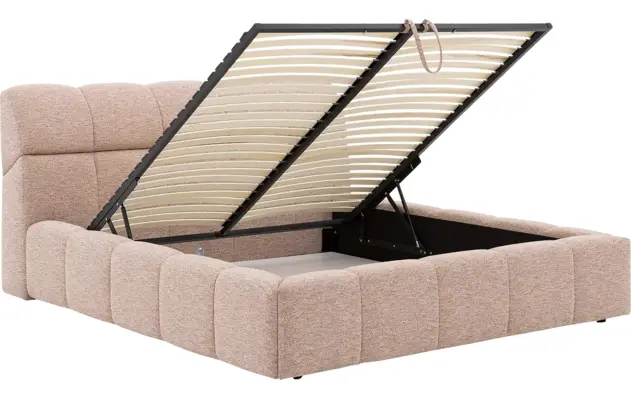 Goossens bedframe napoli storage roze stof - 8260074-goossens-napoli-storage-bedframe-stof-09