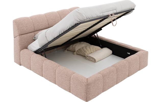 Goossens bedframe napoli storage roze stof - 8260074-goossens-napoli-storage-bedframe-stof-10