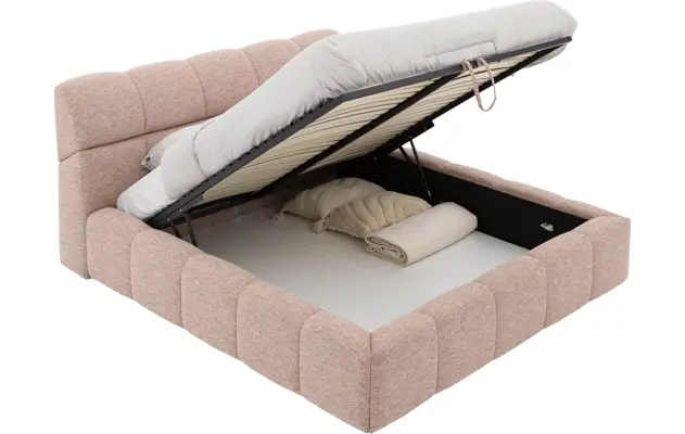 Goossens bedframe napoli storage roze stof - 8260074-goossens-napoli-storage-bedframe-stof-10