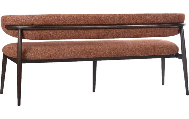 Goossens eetkamerbank diede bruin stof - 8260077-goossens-diede-eetkamerstoel-stof-bruin-16
