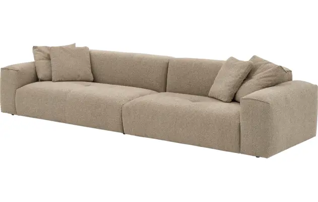 Goossens zitbank lago bruin stof - 8260086-gespiegeld-13