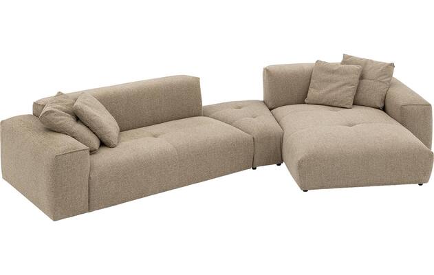 Goossens loungebank lago bruin stof - 8260087-gespiegeld-04