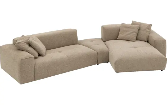 Goossens loungebank lago bruin stof - 8260087-gespiegeld-04