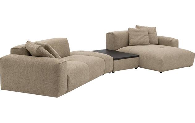 Goossens loungebank lago bruin stof - 8260088-gespiegeld-24
