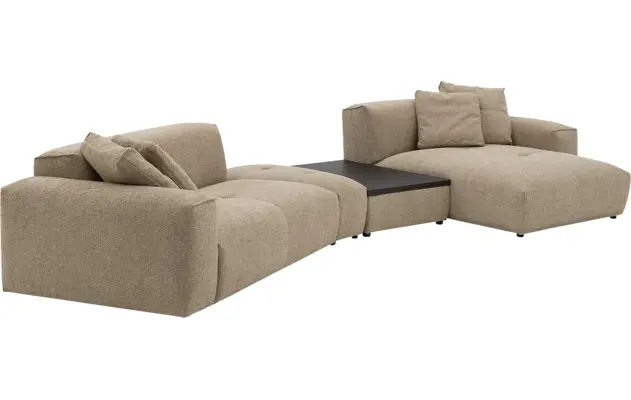 Goossens loungebank lago bruin stof - 8260088-gespiegeld-24