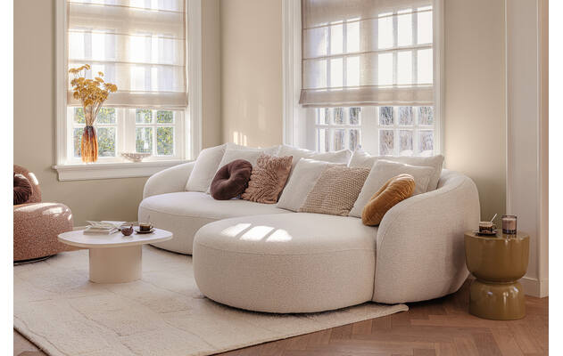 Goossens excellent salontafel fina beige keramiek - 8260093-goossens-ava-bank-stof-beige-04