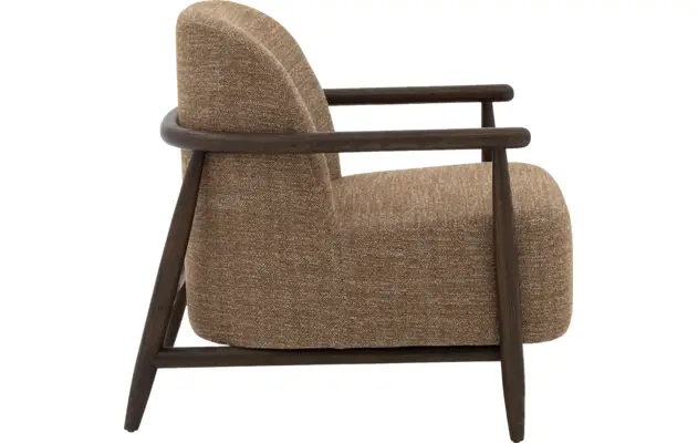 Goossens fauteuil fuzz bruin stof - 8260106-goossens-fuzz-fauteuil-stof-04