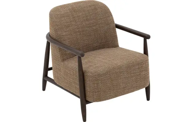 Goossens fauteuil fuzz bruin stof - 8260106-goossens-fuzz-fauteuil-stof-06