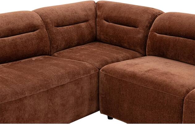 Goossens hoekbank zitra bruin stof - 8260133-gespiegeld-08