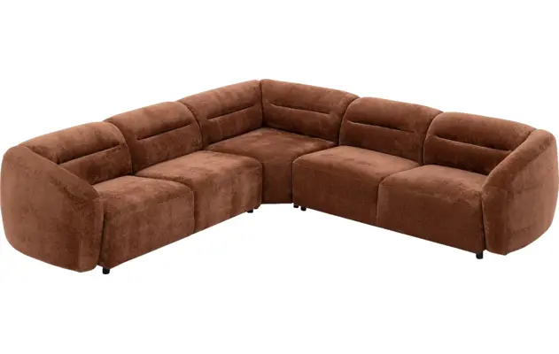 Goossens hoekbank zitra bruin stof - 8260136-gespiegeld-05