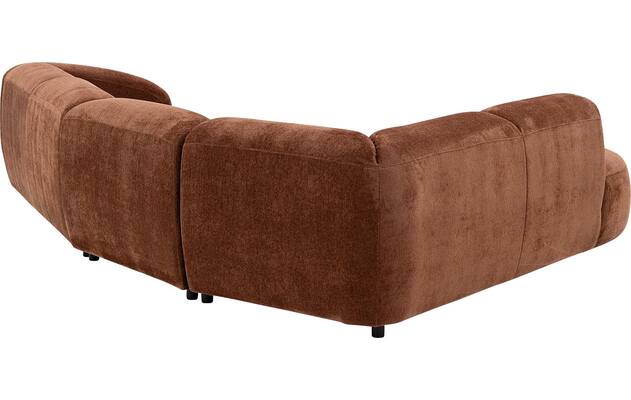 Goossens hoekbank zitra bruin stof - 8260141-gespiegeld-06