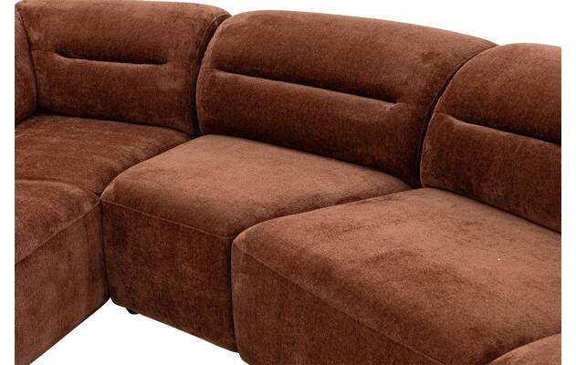Goossens hoekbank zitra bruin stof - 8260141-gespiegeld-07
