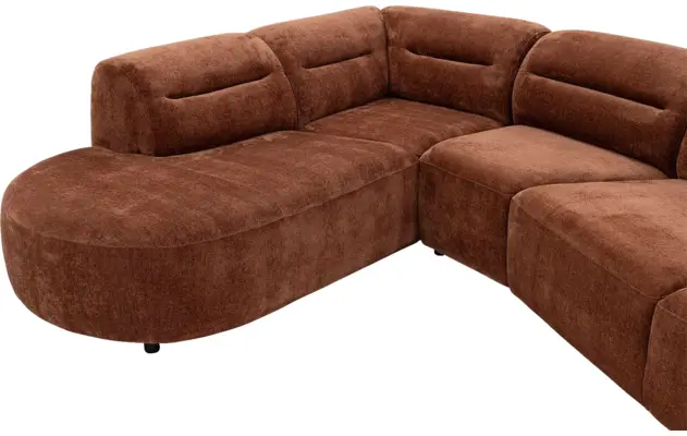 Goossens hoekbank zitra bruin stof - 8260141-gespiegeld-08