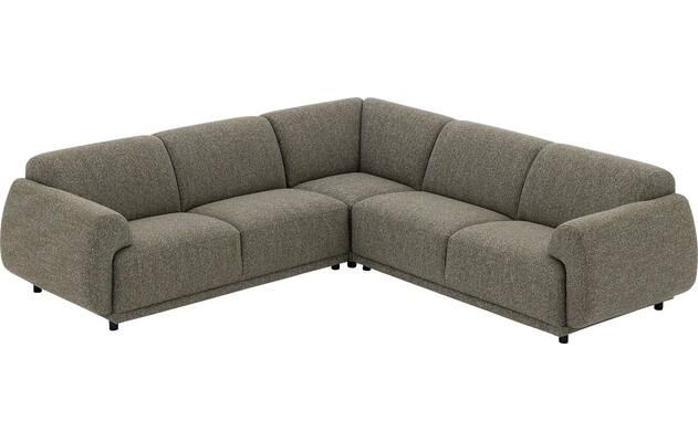 Goossens hoekbank benk groen stof - 8260155-goossens-benk-bank-stof-groen-04