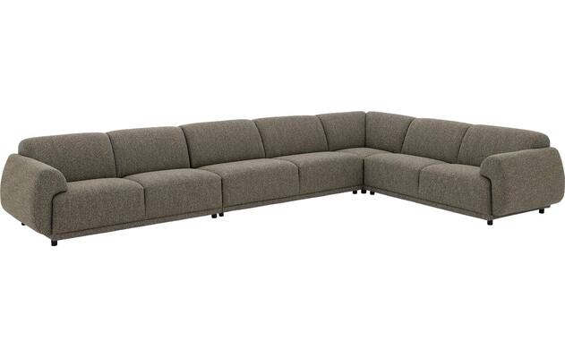 Goossens hoekbank benk groen stof - 8260157-goossens-benk-bank-stof-groen-02